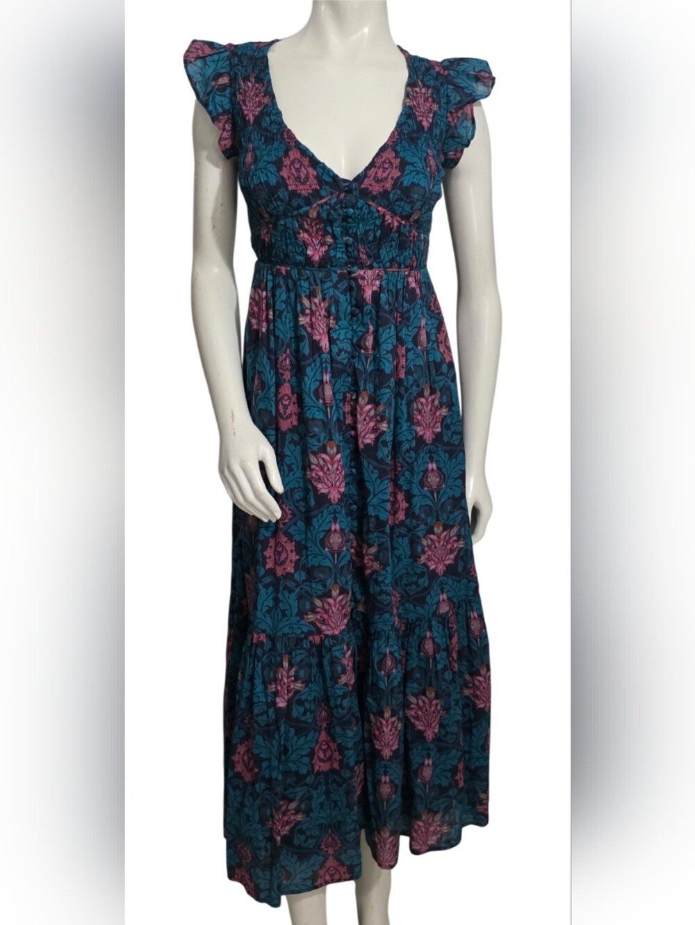 Anthropologie Peregrine Midi Dress Size XXS - Picture 7 of 16